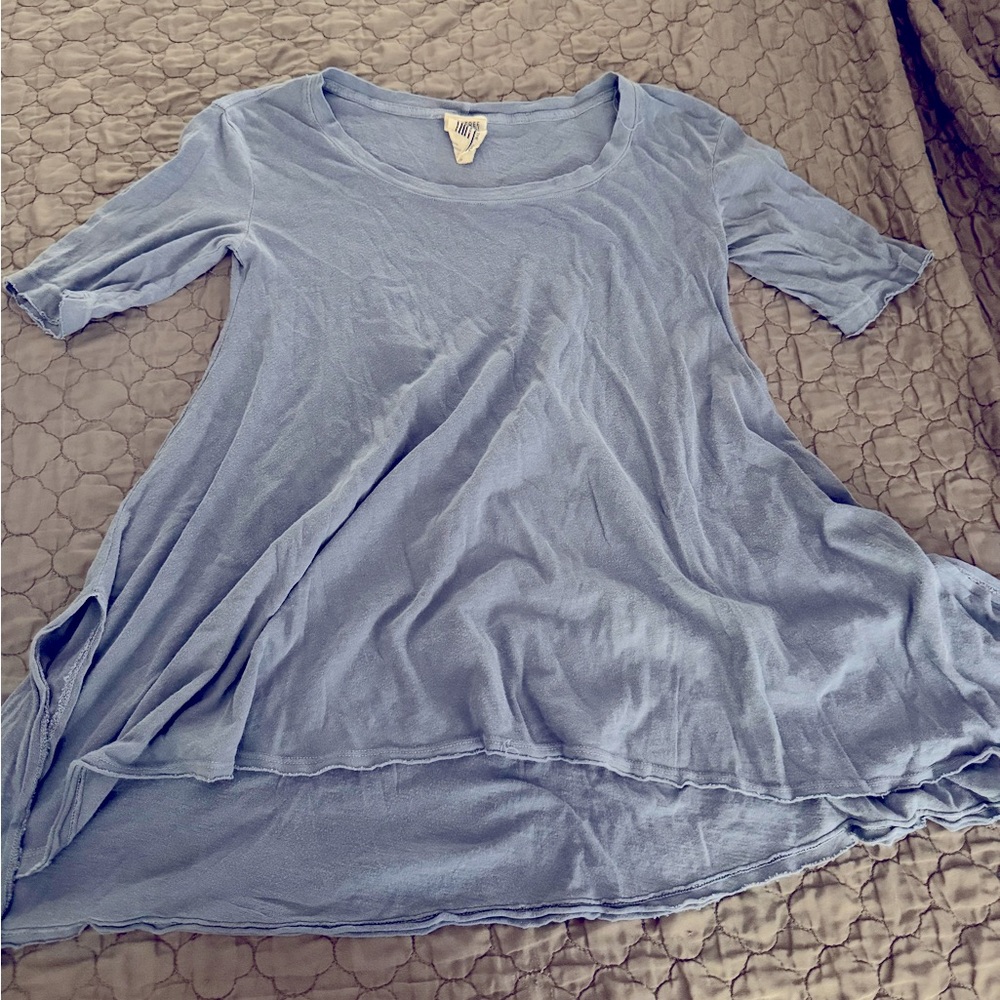Free People Soft Blue Tunic Top
